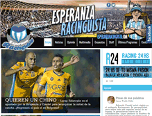 Tablet Screenshot of esperanzaracinguista.com